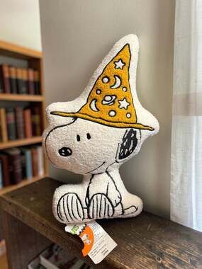 Peanuts Snoopy Shaped Sherpa Pillow Halloween